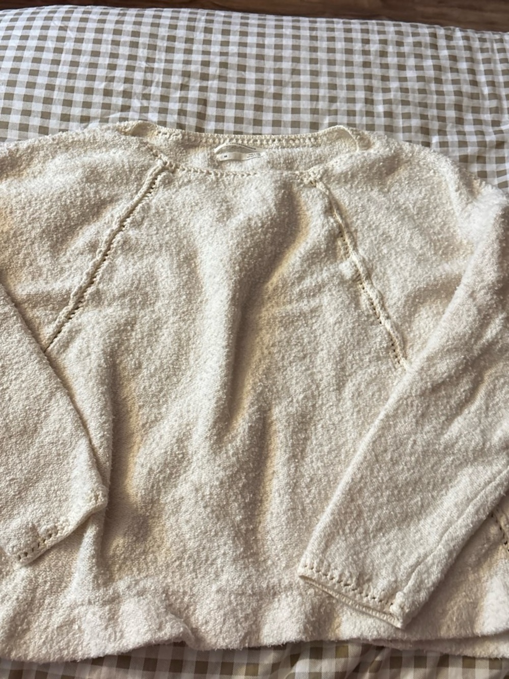 Anthropologie Cream Crew Neck Sweater